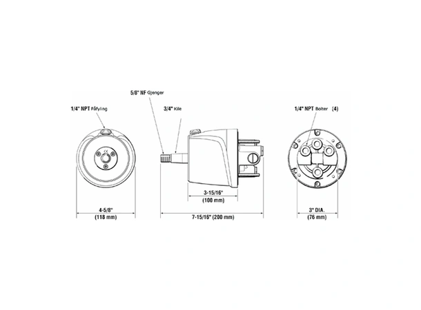 TELEFLEX BayStar Compact, Hydr. Styring HK4200A - Outboard intil 150hk - HC4647